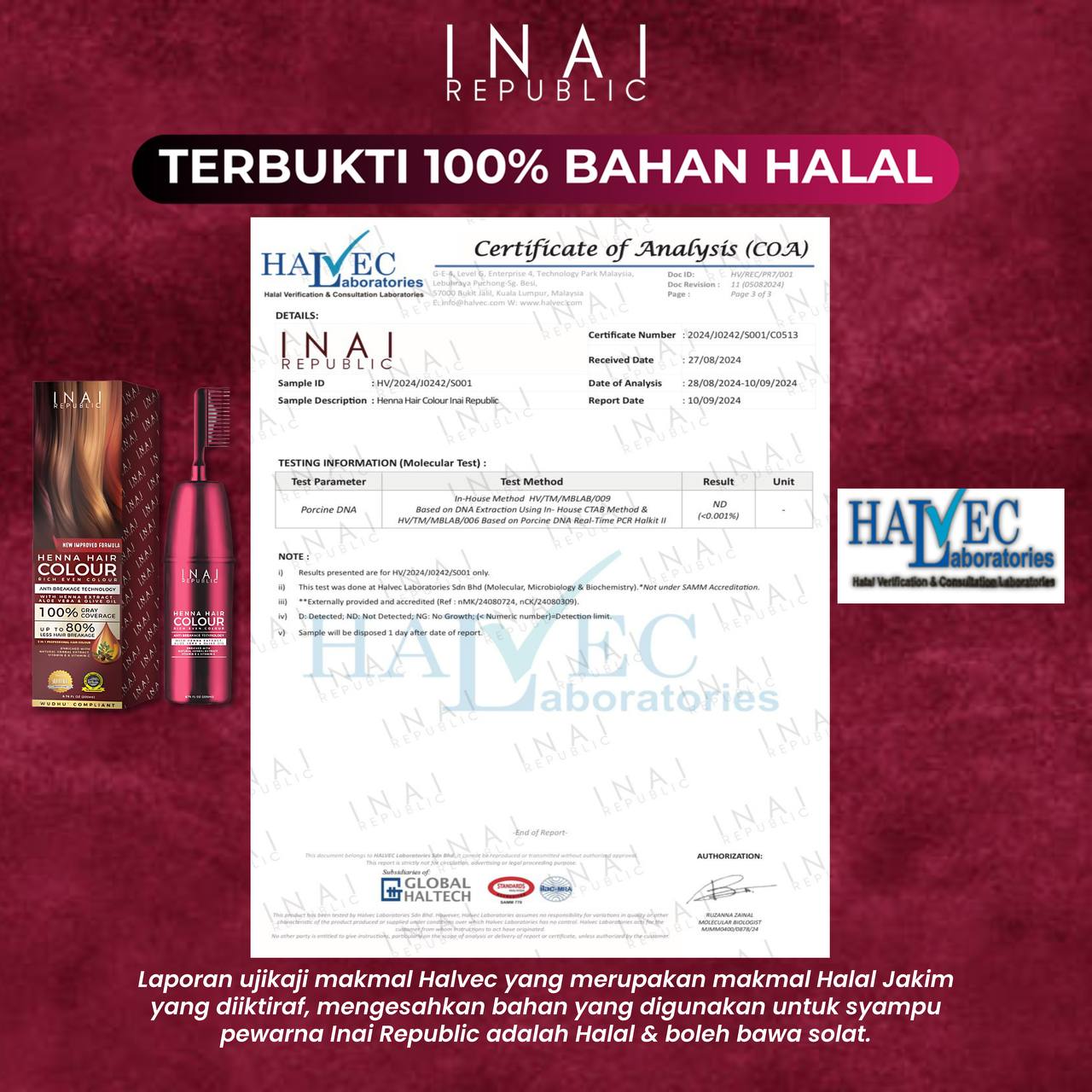 Henna hair colour 300ml